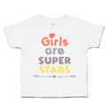 Toddler Clothes Girls Are Super Stars Heart Arrow Toddler Shirt Cotton