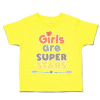 Toddler Clothes Girls Are Super Stars Heart Arrow Toddler Shirt Cotton