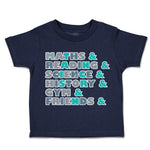 Toddler Clothes Maths Reading Science History Gym Toddler Shirt Cotton