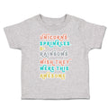 Toddler Clothes Unicorns Sprinkles Rainbows Wish Awesome Toddler Shirt Cotton