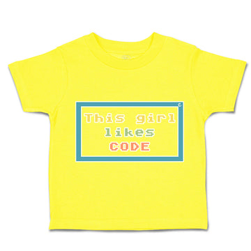 Toddler Clothes This Girl Likes Code Toddler Shirt Baby Clothes Cotton