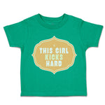 Toddler Clothes This Girl Kicks Hard Toddler Shirt Baby Clothes Cotton