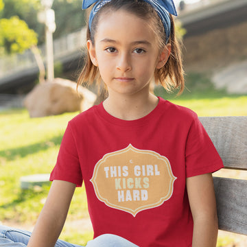 Toddler Clothes This Girl Kicks Hard Toddler Shirt Baby Clothes Cotton