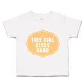 Toddler Clothes This Girl Kicks Hard Toddler Shirt Baby Clothes Cotton