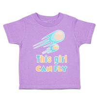 Toddler Clothes This Girl Can Fly Ball Toddler Shirt Baby Clothes Cotton