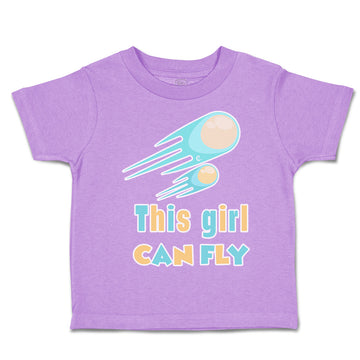Toddler Clothes This Girl Can Fly Ball Toddler Shirt Baby Clothes Cotton