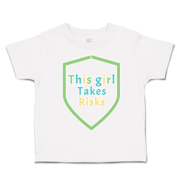 Toddler Clothes This Girls Takes Risks Toddler Shirt Baby Clothes Cotton