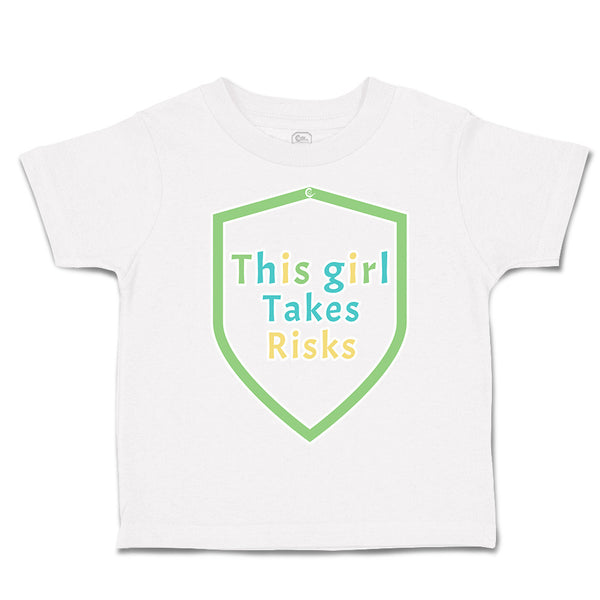 Toddler Clothes This Girls Takes Risks Toddler Shirt Baby Clothes Cotton