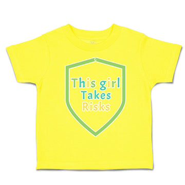 Toddler Clothes This Girls Takes Risks Toddler Shirt Baby Clothes Cotton