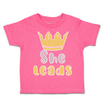 Toddler Clothes She Leads Crown Toddler Shirt Baby Clothes Cotton