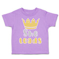 Toddler Clothes She Leads Crown Toddler Shirt Baby Clothes Cotton