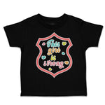 Toddler Clothes This Girl Is Strong Herat Toddler Shirt Baby Clothes Cotton