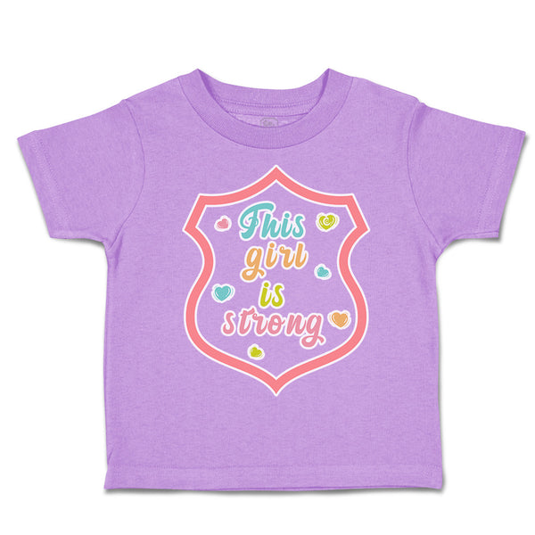 Toddler Clothes This Girl Is Strong Herat Toddler Shirt Baby Clothes Cotton