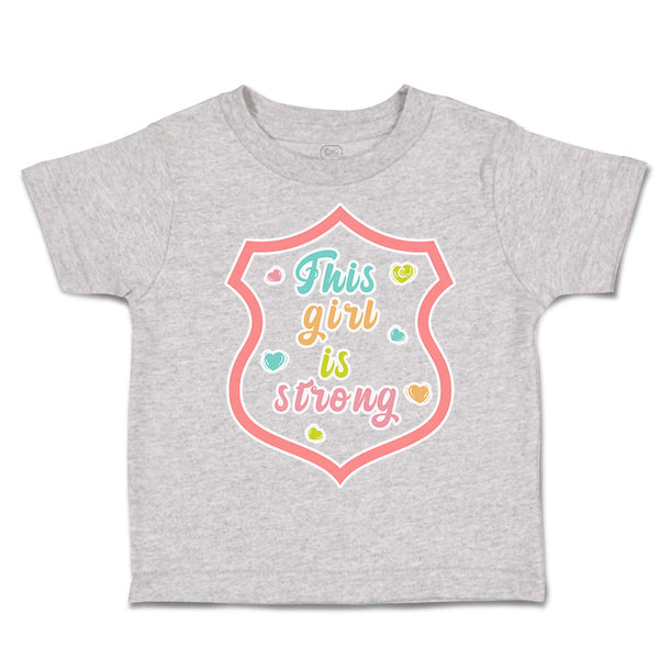 Toddler Clothes This Girl Is Strong Herat Toddler Shirt Baby Clothes Cotton