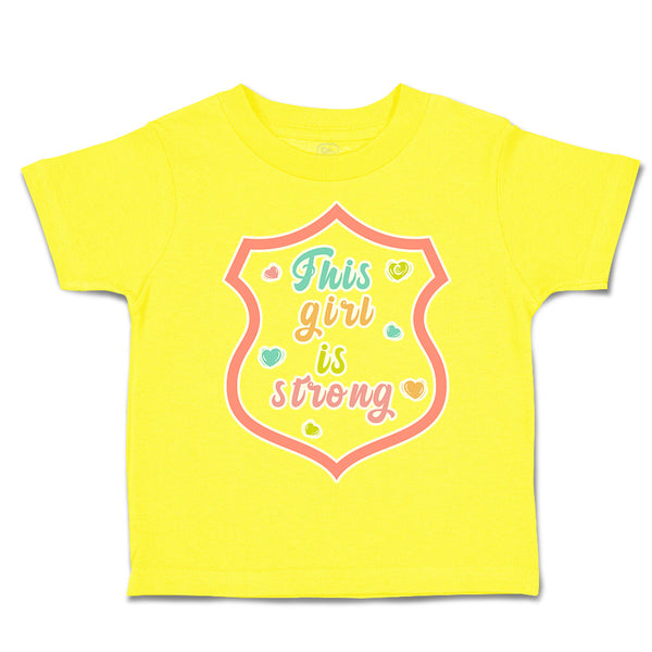 Toddler Clothes This Girl Is Strong Herat Toddler Shirt Baby Clothes Cotton