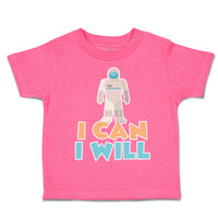 Toddler Clothes I Can I Will Astronaut Toddler Shirt Baby Clothes Cotton