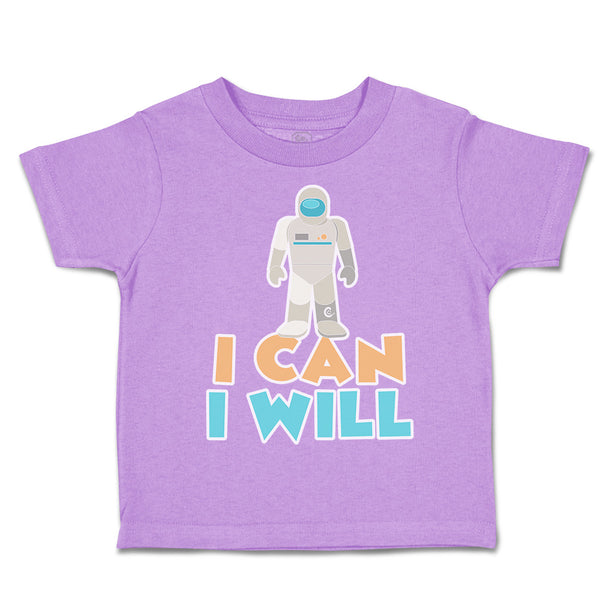 Toddler Clothes I Can I Will Astronaut Toddler Shirt Baby Clothes Cotton