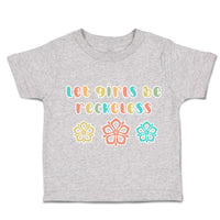 Toddler Clothes Let Girls Be Reckless Flowers Toddler Shirt Baby Clothes Cotton