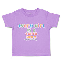 Toddler Clothes Every Girl Is A Super Hero Arrow Toddler Shirt Cotton