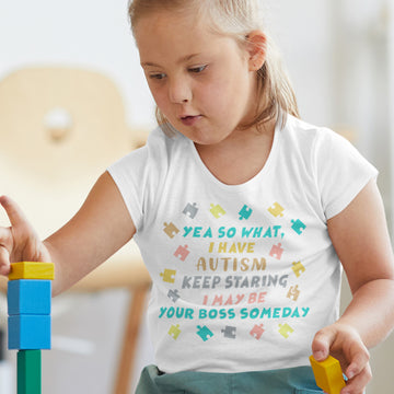 Toddler Clothes Autism Staring Boss Someday Toddler Shirt Baby Clothes Cotton