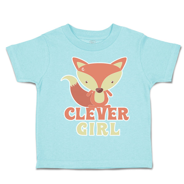 Toddler Clothes Clever Girl Fox Toddler Shirt Baby Clothes Cotton