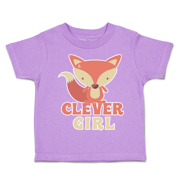 Toddler Clothes Clever Girl Fox Toddler Shirt Baby Clothes Cotton