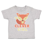 Toddler Clothes Clever Girl Fox Toddler Shirt Baby Clothes Cotton