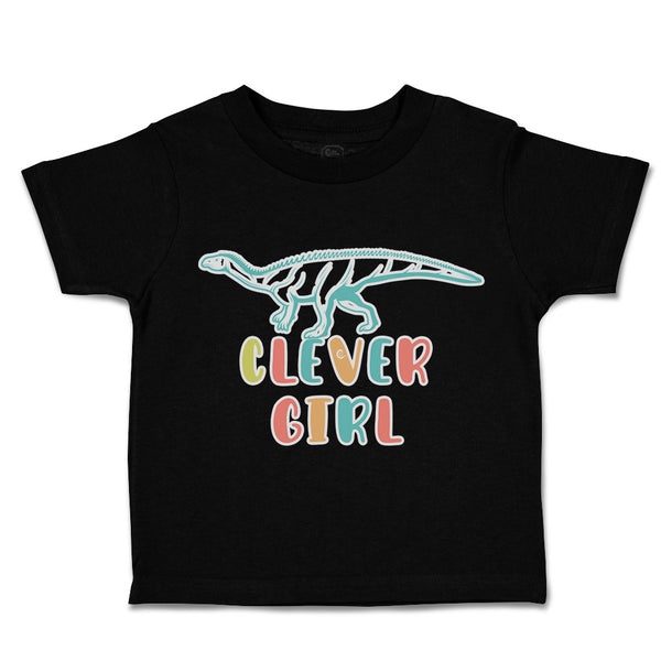 Toddler Clothes Clever Girl Dinosaur Toddler Shirt Baby Clothes Cotton