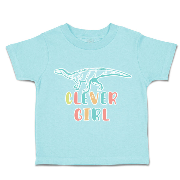 Toddler Clothes Clever Girl Dinosaur Toddler Shirt Baby Clothes Cotton