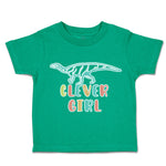 Toddler Clothes Clever Girl Dinosaur Toddler Shirt Baby Clothes Cotton