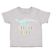 Toddler Clothes Clever Girl Dinosaur Toddler Shirt Baby Clothes Cotton