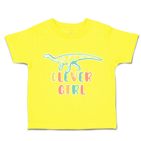 Toddler Clothes Clever Girl Dinosaur Toddler Shirt Baby Clothes Cotton