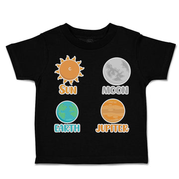 Toddler Clothes Sun Moon Earth Jupiter Toddler Shirt Baby Clothes Cotton