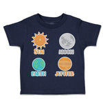 Toddler Clothes Sun Moon Earth Jupiter Toddler Shirt Baby Clothes Cotton