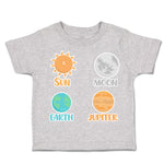 Toddler Clothes Sun Moon Earth Jupiter Toddler Shirt Baby Clothes Cotton