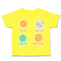 Toddler Clothes Sun Moon Earth Jupiter Toddler Shirt Baby Clothes Cotton