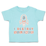 Toddler Clothes I Destroy Silence Toddler Shirt Baby Clothes Cotton