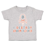 Toddler Clothes I Destroy Silence Toddler Shirt Baby Clothes Cotton