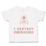 Toddler Clothes I Destroy Silence Toddler Shirt Baby Clothes Cotton