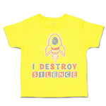 Toddler Clothes I Destroy Silence Toddler Shirt Baby Clothes Cotton