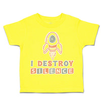 Toddler Clothes I Destroy Silence Toddler Shirt Baby Clothes Cotton