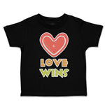 Toddler Clothes Love Wins Heart Toddler Shirt Baby Clothes Cotton