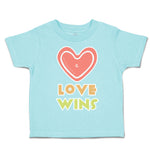 Toddler Clothes Love Wins Heart Toddler Shirt Baby Clothes Cotton