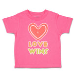 Toddler Clothes Love Wins Heart Toddler Shirt Baby Clothes Cotton