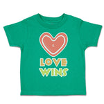 Toddler Clothes Love Wins Heart Toddler Shirt Baby Clothes Cotton