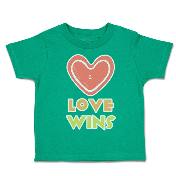 Toddler Clothes Love Wins Heart Toddler Shirt Baby Clothes Cotton