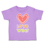 Toddler Clothes Love Wins Heart Toddler Shirt Baby Clothes Cotton