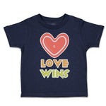 Toddler Clothes Love Wins Heart Toddler Shirt Baby Clothes Cotton