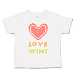 Toddler Clothes Love Wins Heart Toddler Shirt Baby Clothes Cotton