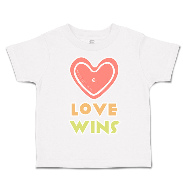 Toddler Clothes Love Wins Heart Toddler Shirt Baby Clothes Cotton